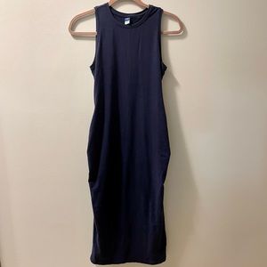 Navy Blue Maternity Dress